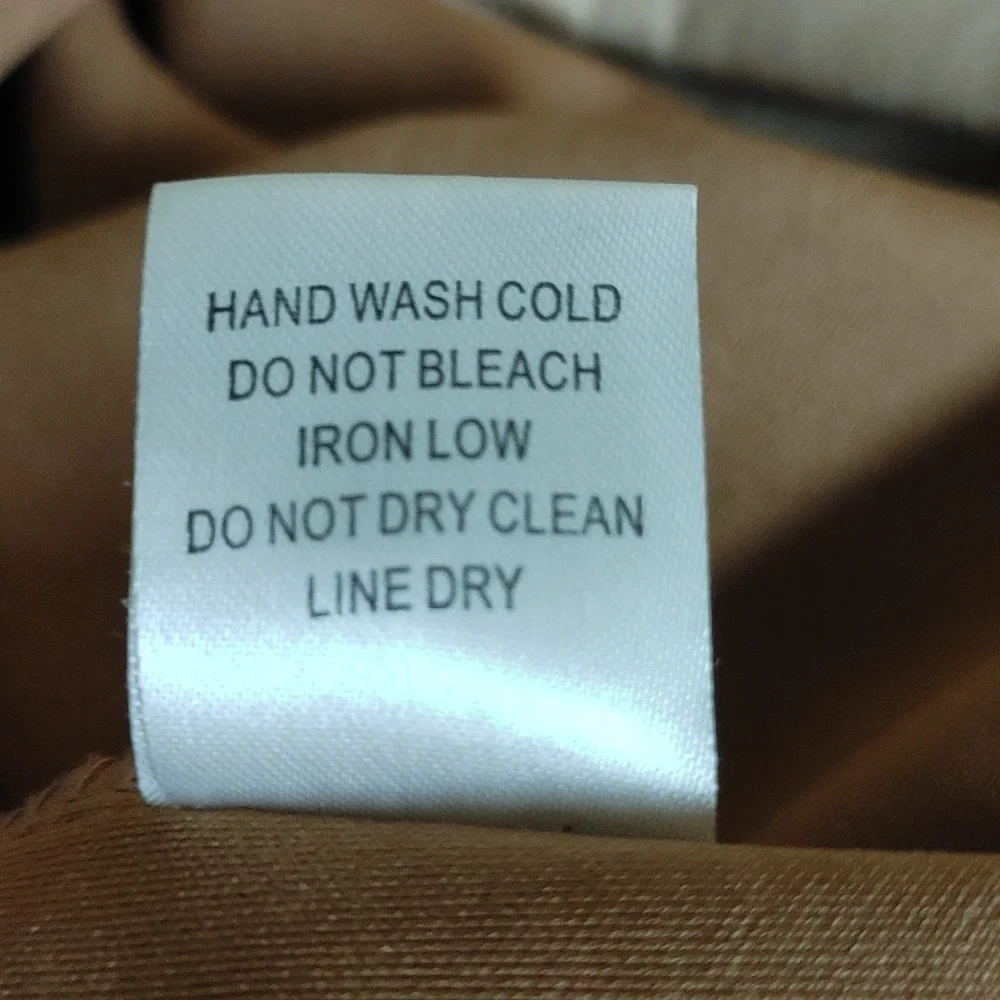 Alice Blue Faux Suede Beige Coat size Large - Picture 9 of 9